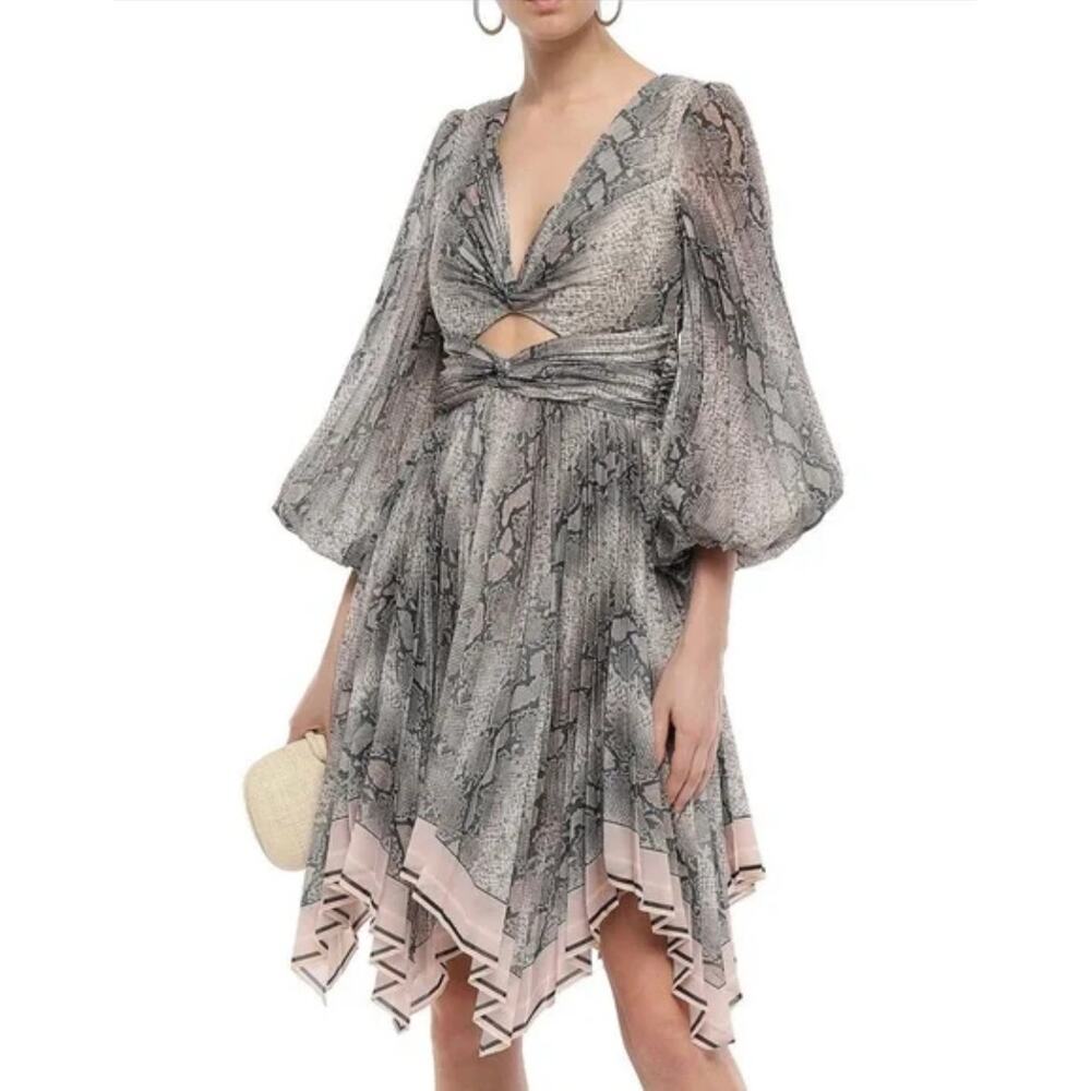 Zimmermann Altered Corsage Python Print Cut Out P… - image 3